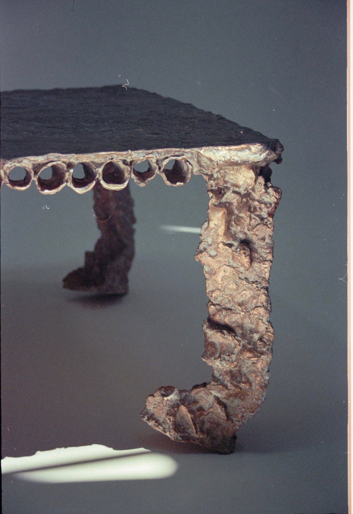 Cortijo Coffee Table, cast bronze detail view